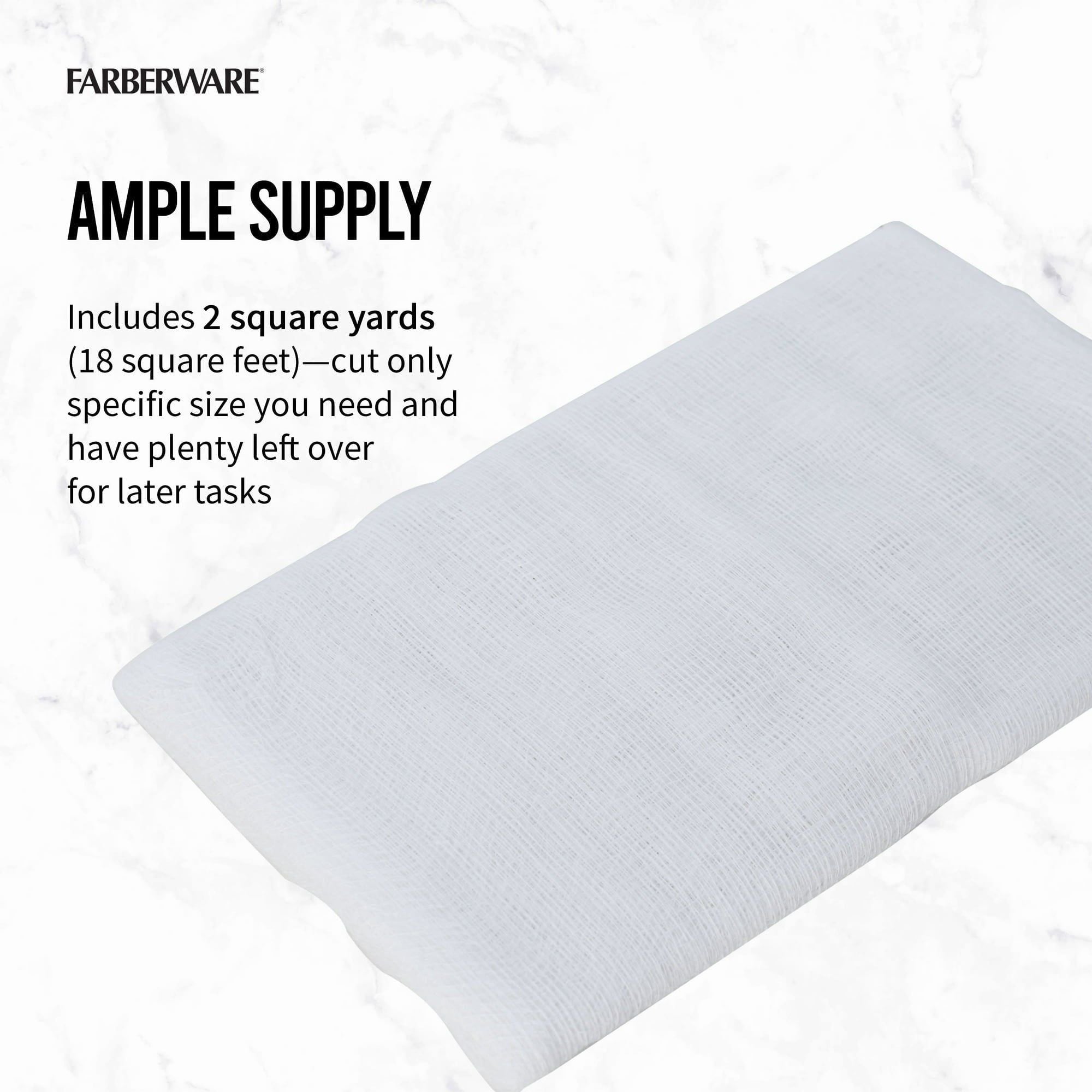 Farberware Cotton Canning Cheese Cloth 2 Square Yards White - Farberware