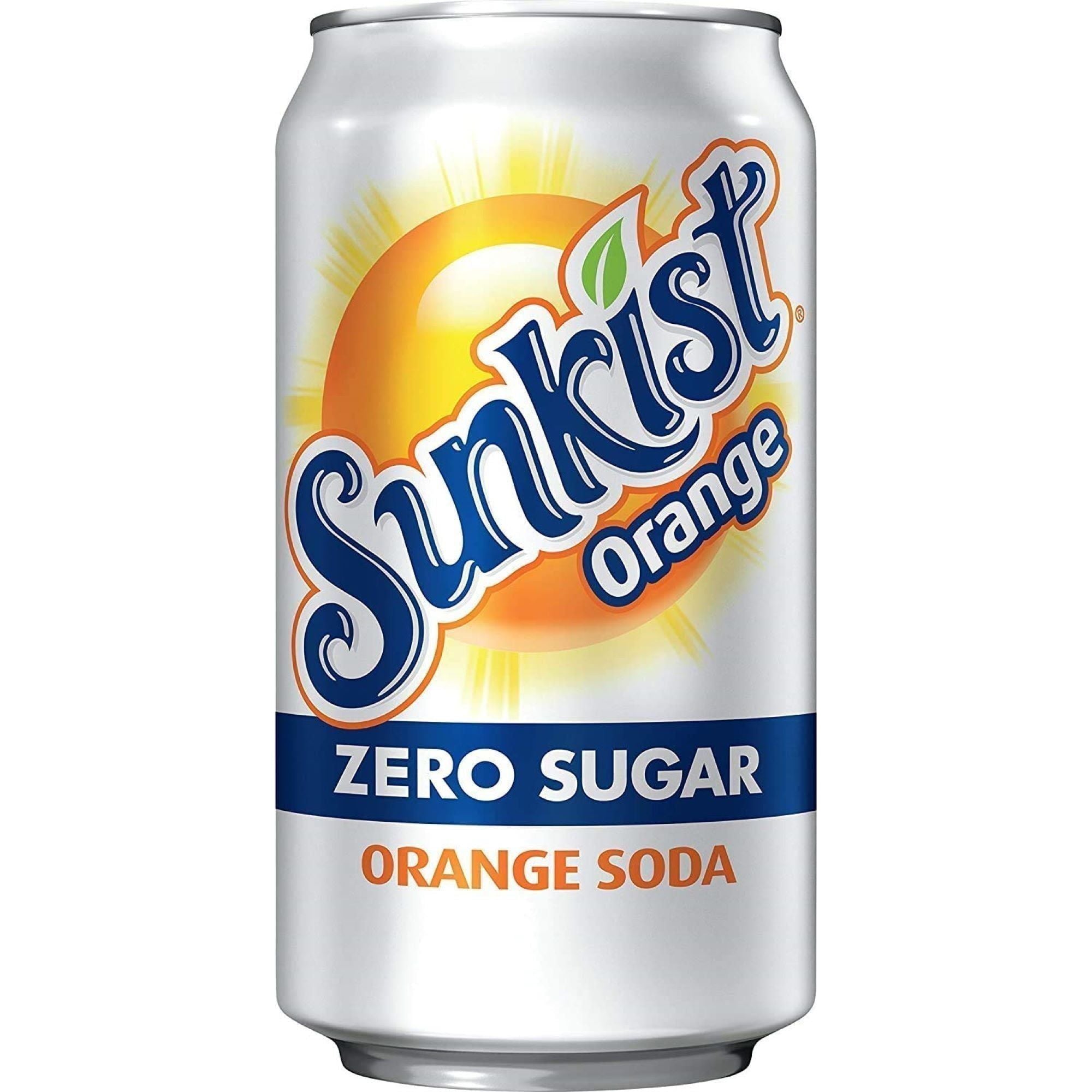 Sunkist Zero Sugar Orange Soda - 24 Cans of 12oz Refreshment - Sunkist