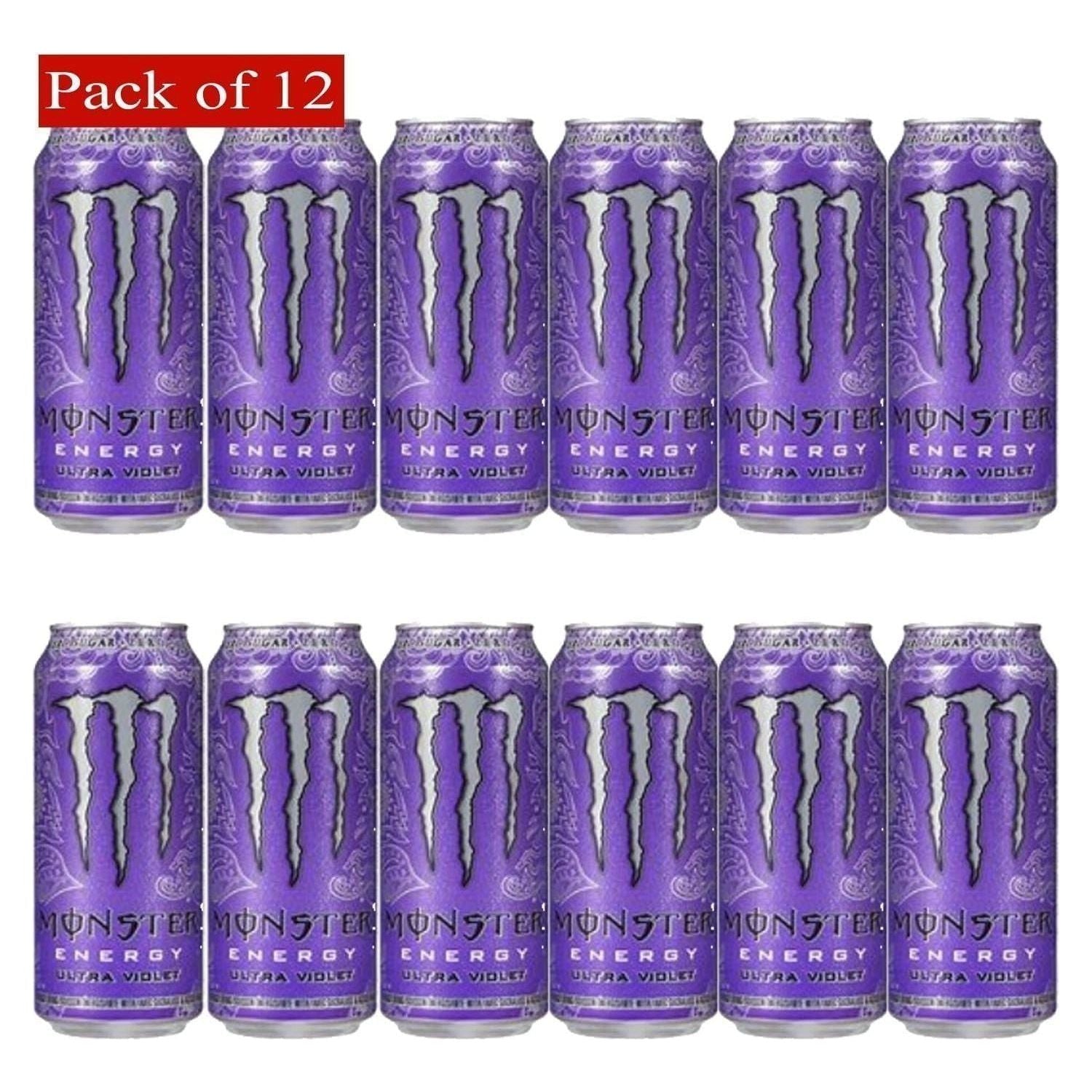 Monster Energy Ultra Violet, 12-Pack of 473ml Cans - Monster Energy