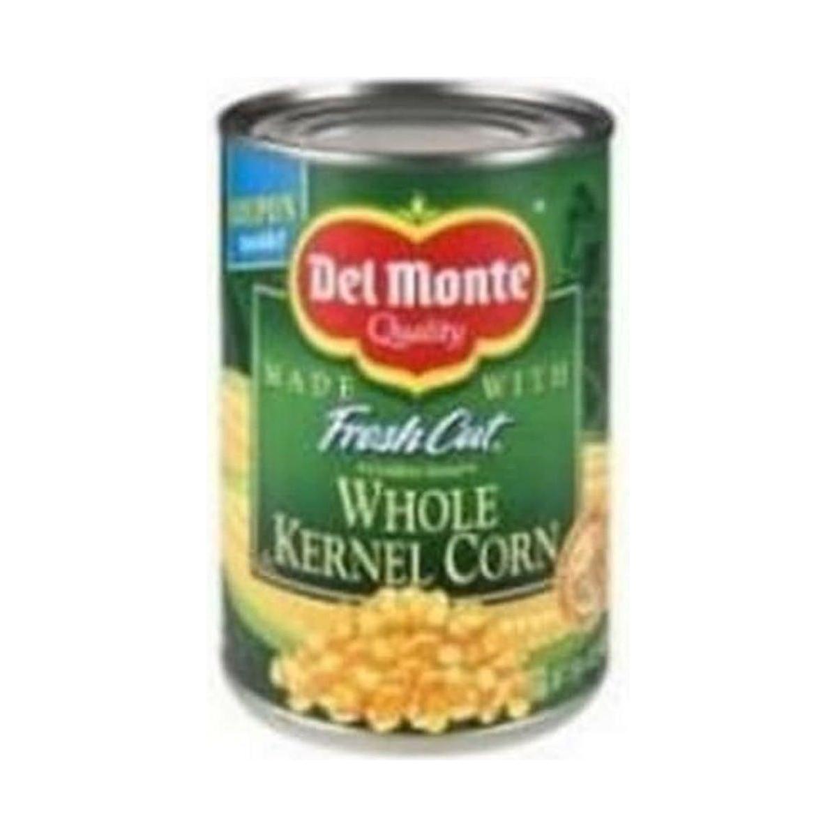 Del Monte No Salt Added Fresh Cut Golden Sweet Whole Kernel Corn, 8.75 oz (12-Pack) - Del Monte