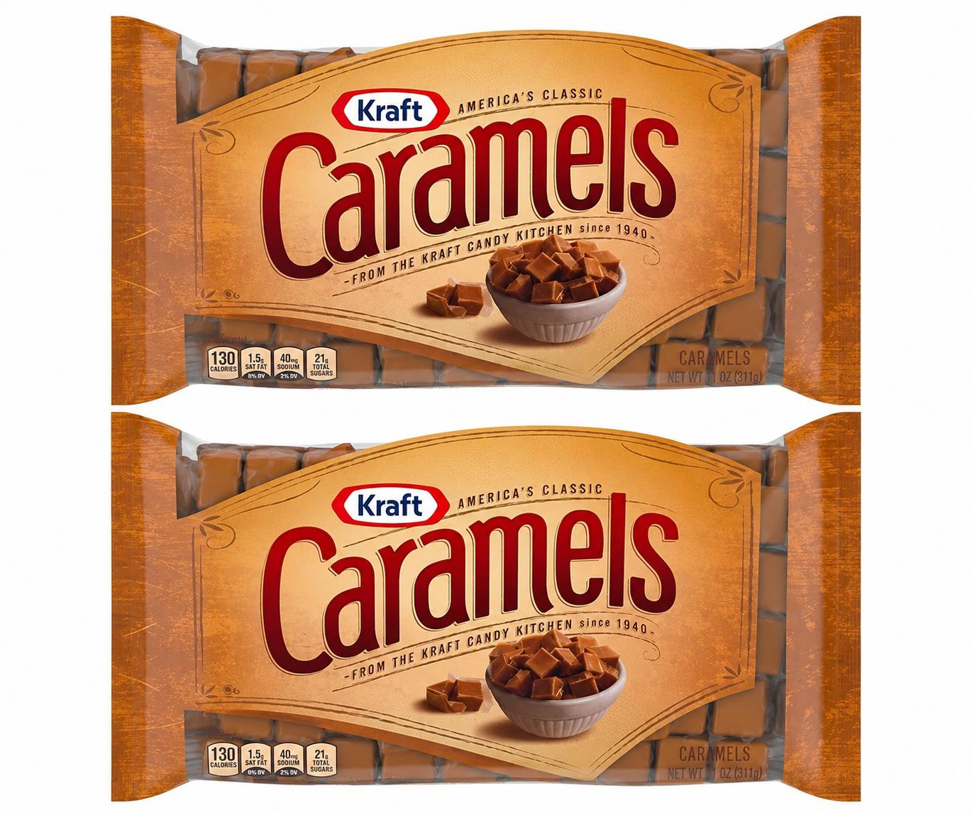 Kraft Caramels, Individually Wrapped, 11 oz (2 Pack) - Kraft