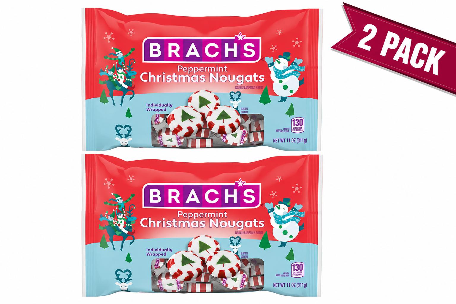 Brach's Peppermint Nougats Candy, 11 oz, 2-Pack - Brach's
