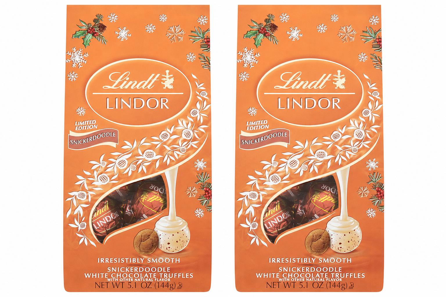 Lindt LINDOR Snickerdoodle White Chocolate Truffles, 5.1 oz, 2-Pack - Lindt