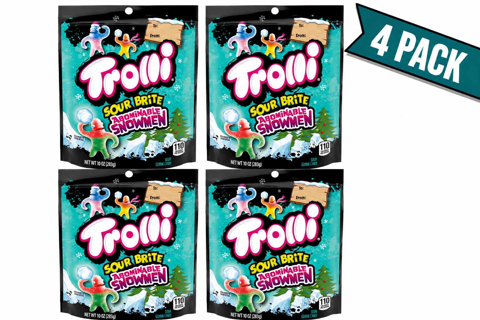 Trolli Holiday Abominable Snowmen Gummy Candy, 10 oz, 4-Pack - Trolli