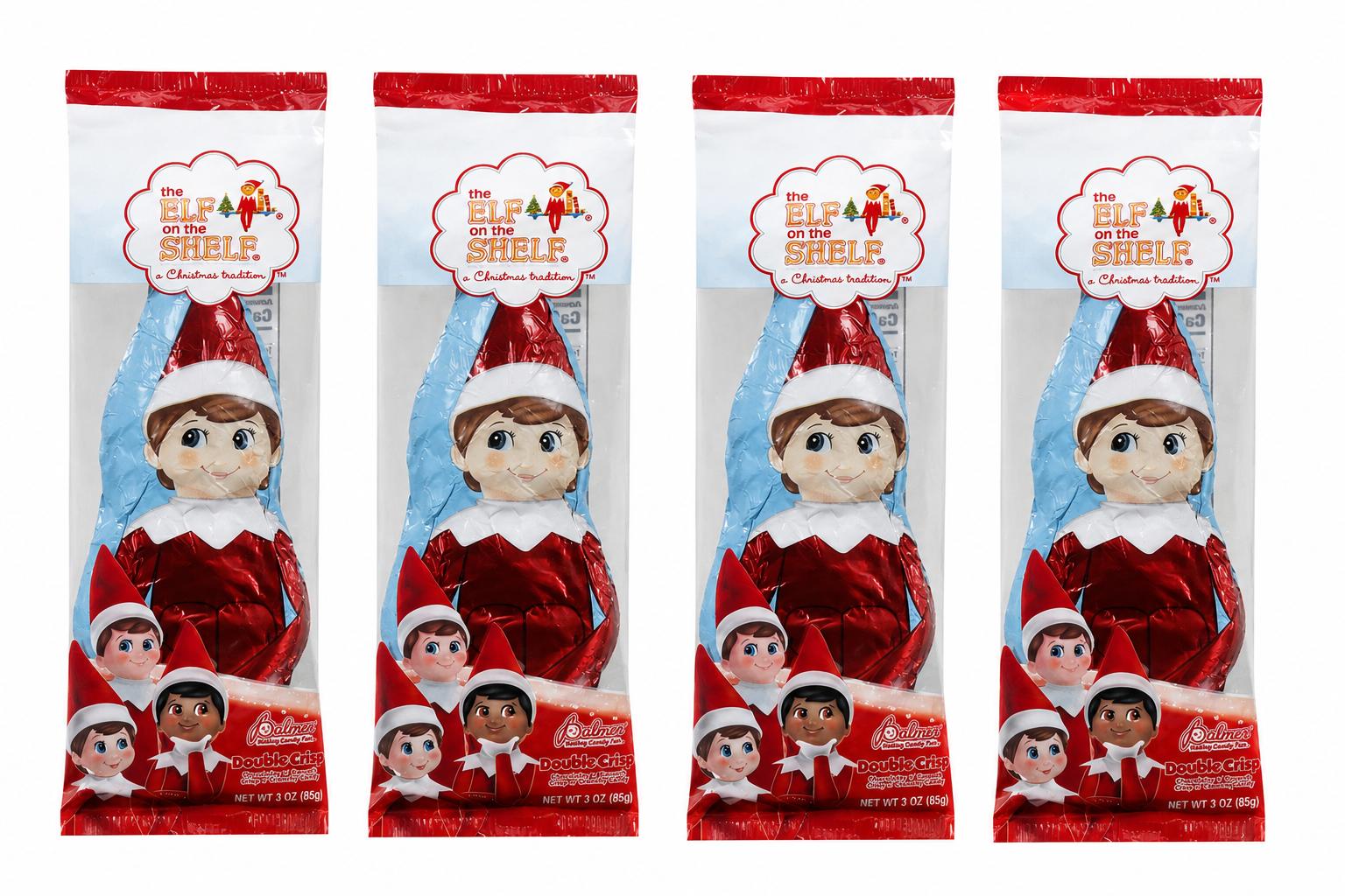 Palmer The Elf on the Shelf Double Crisp Chocolate, 3 oz, 4-Pack - Palmer