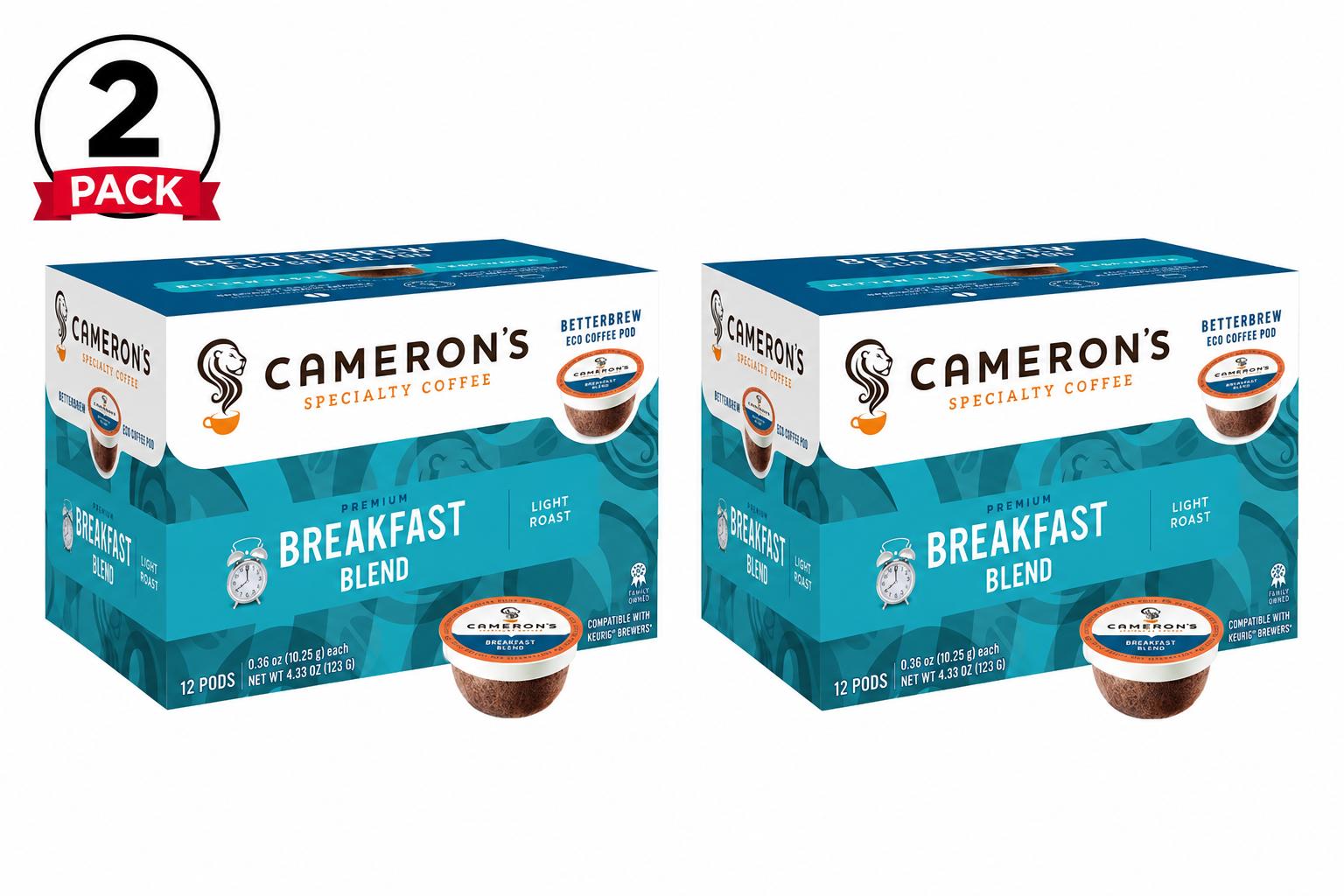 Cameron’s Jamaican Blend Coffee Pods, Two 12-Count Boxes