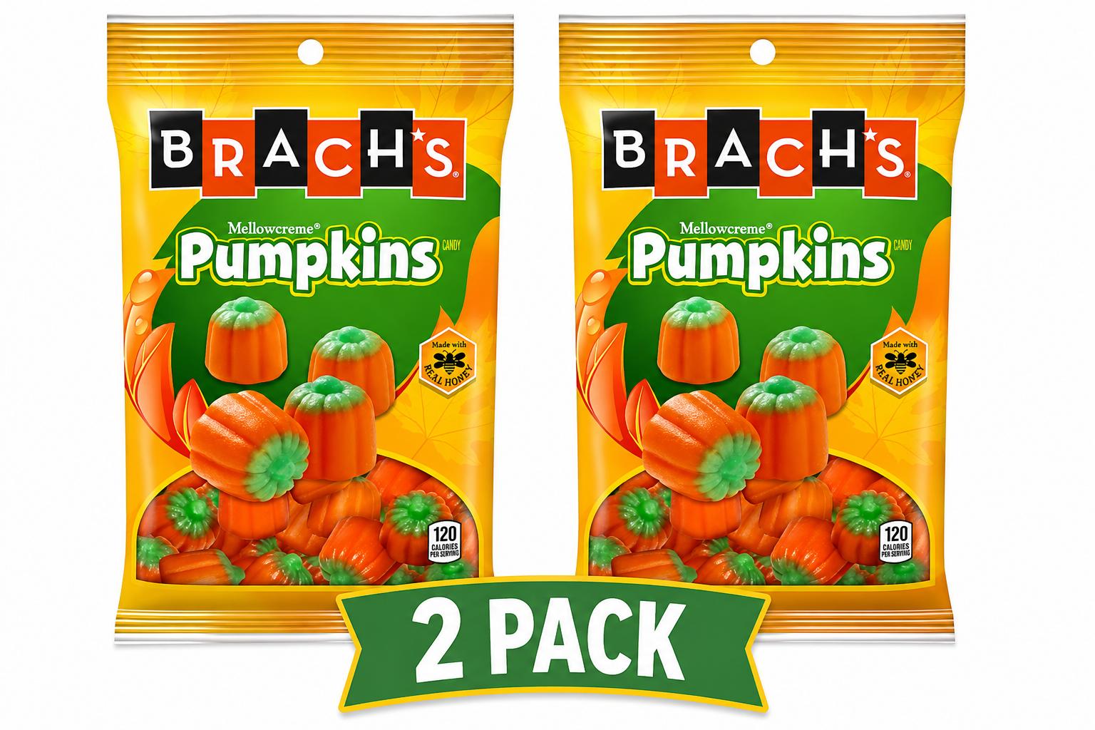 Brach's Mellowcreme Candy Pumpkins, 4.2 oz, 2 Pack