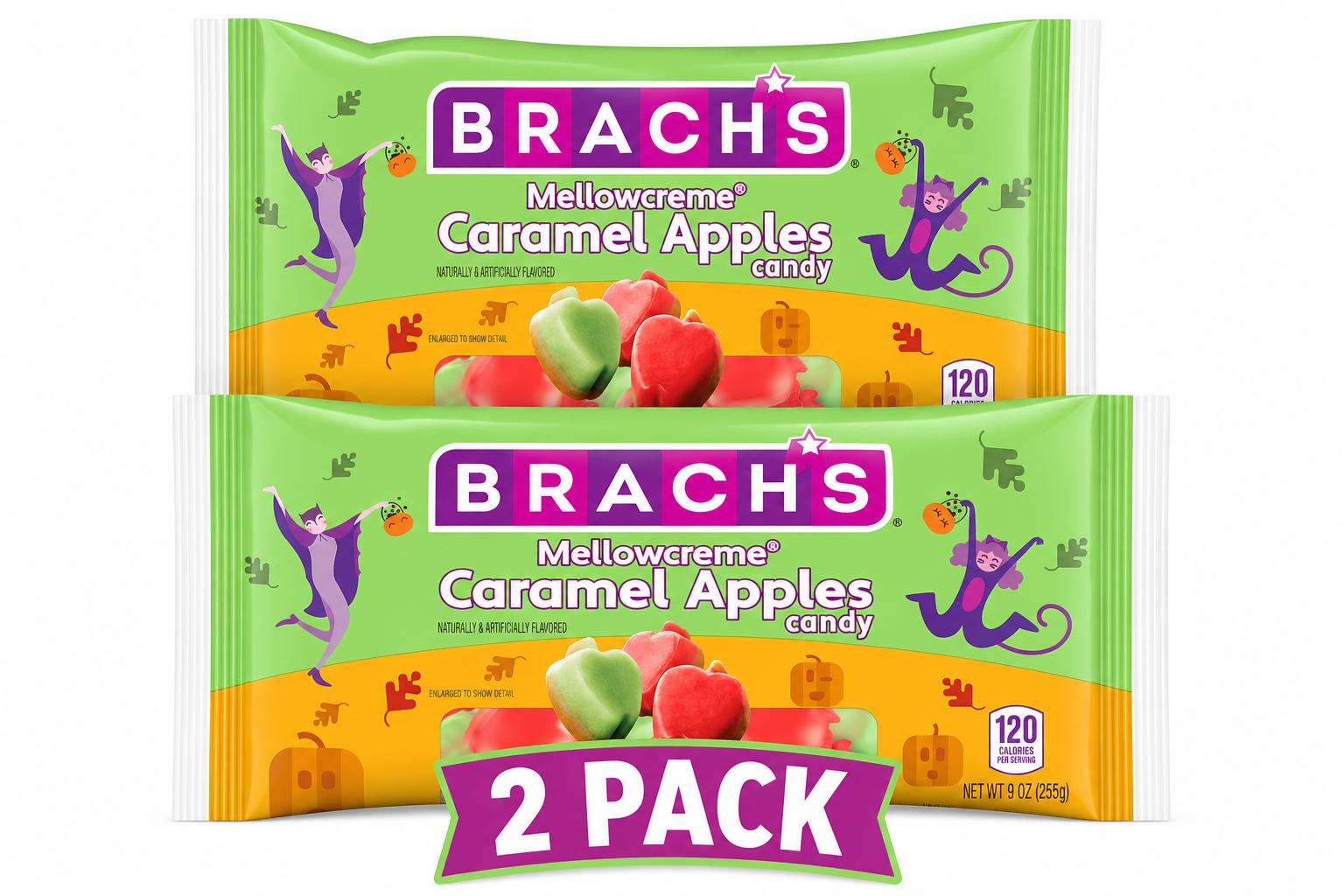 Brach's Mellowcreme Caramel Apple Candy, 9 oz, 2 Pack