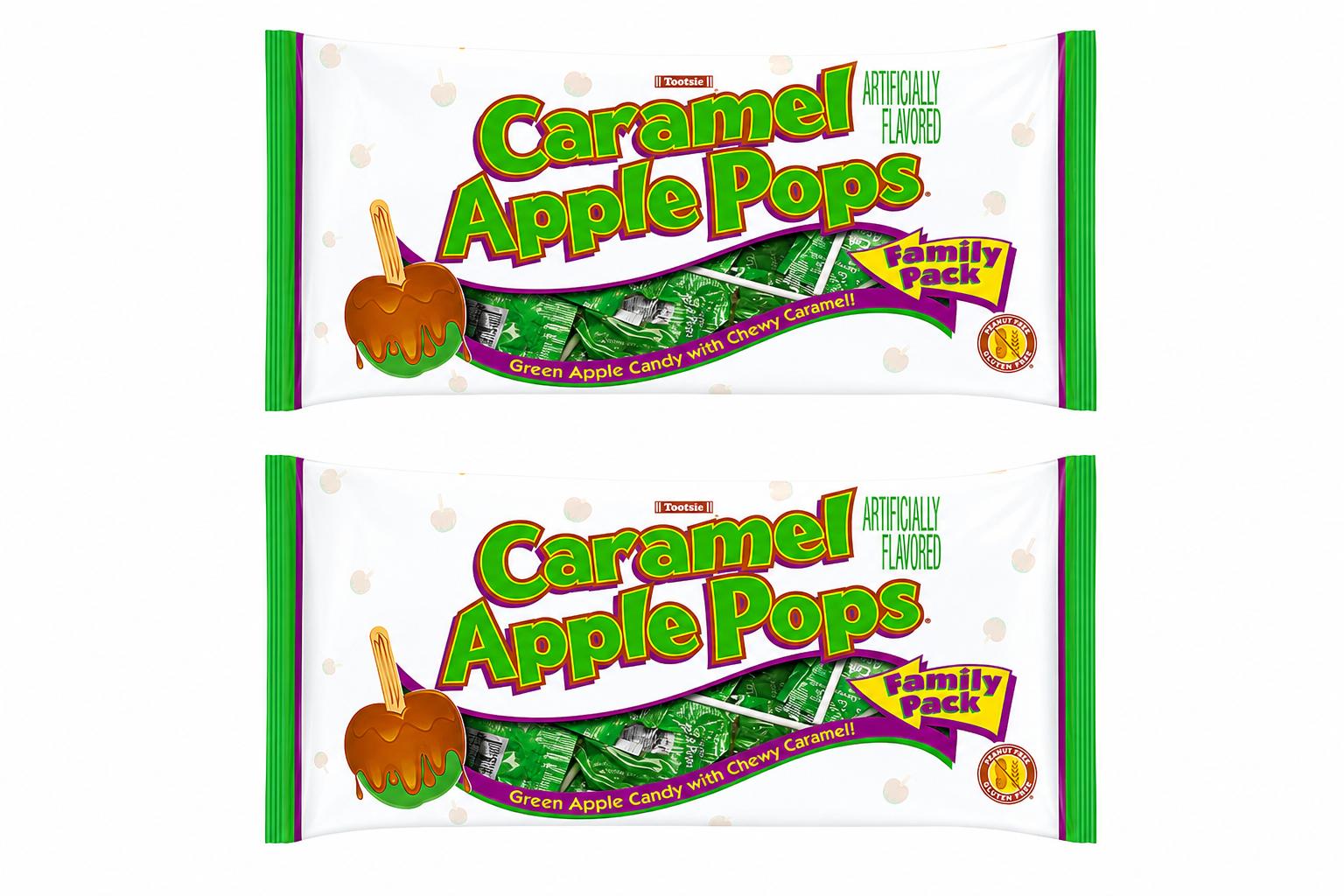 Tootsie Roll Caramel Apple Pops, 12.7 oz, 2 Pack