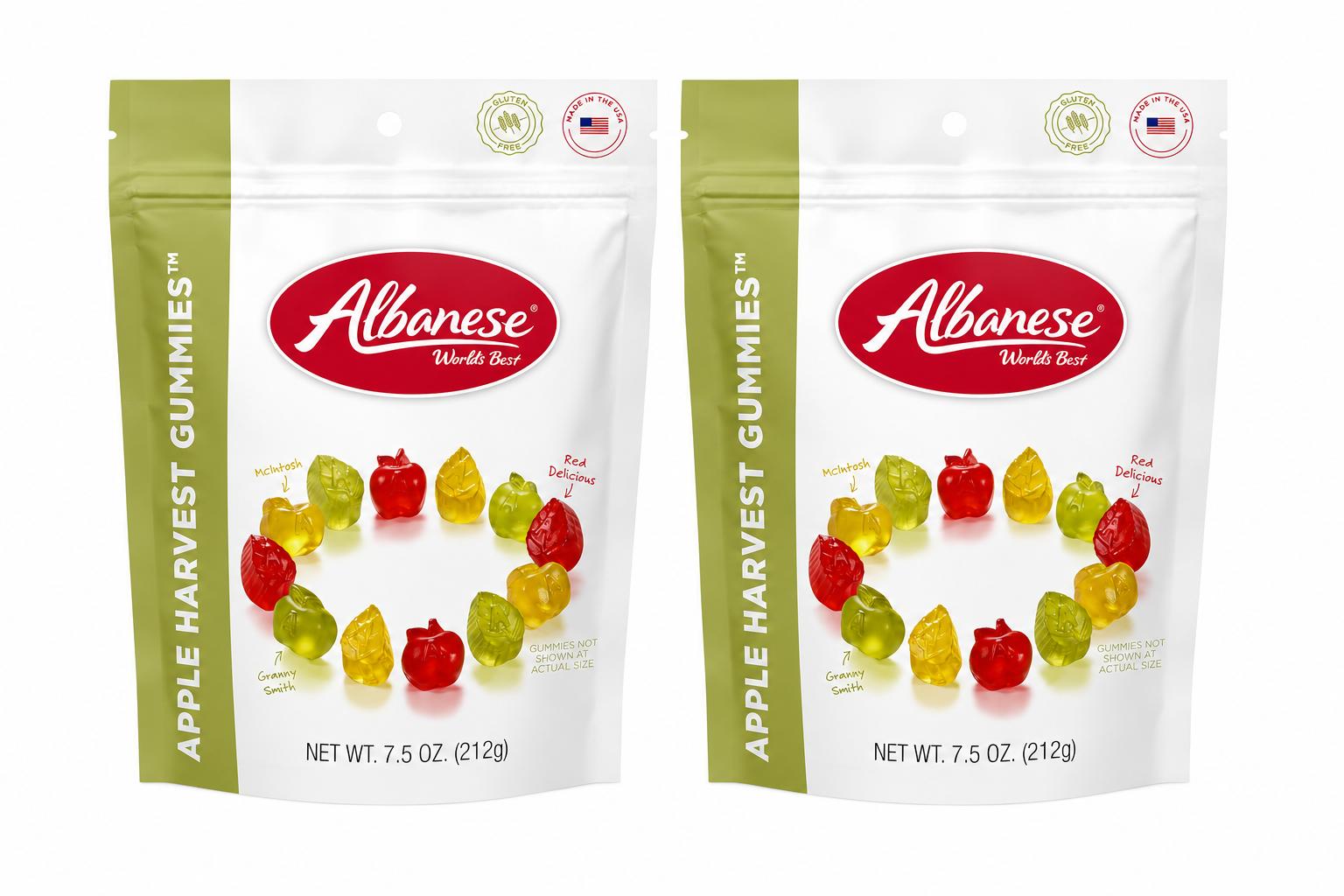 Albanese Apple Harvest Gummies, 7.5 oz, 2 Pack