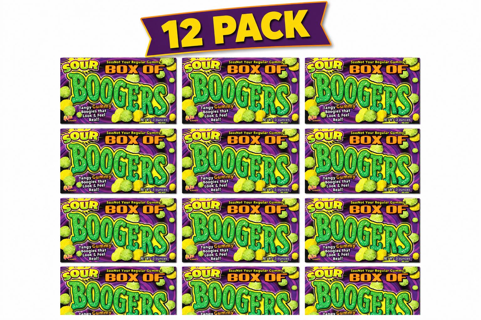 Flix Candy Sour Box of Boogers, 3 oz, 12 Pack
