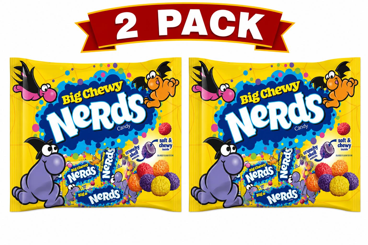 Nerds Big Chewy Halloween Treat Size Candy, 9 oz, 2 Pack