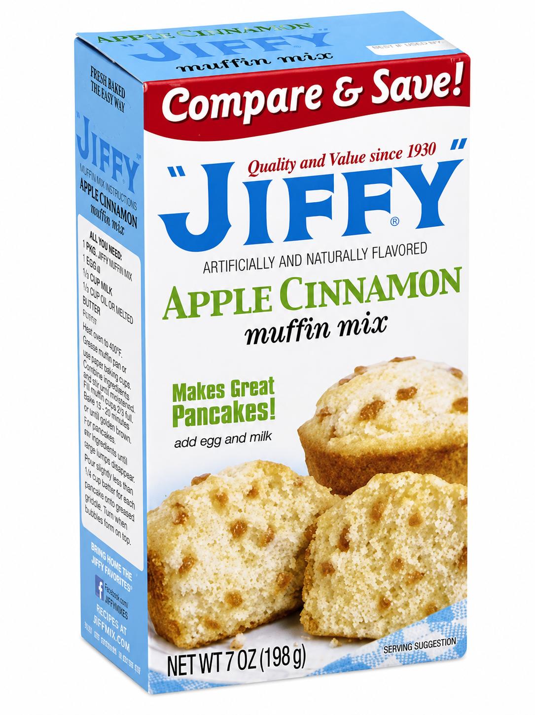 JIFFY APPLE CINNAMON MUFFIN MX, 7 OZ
