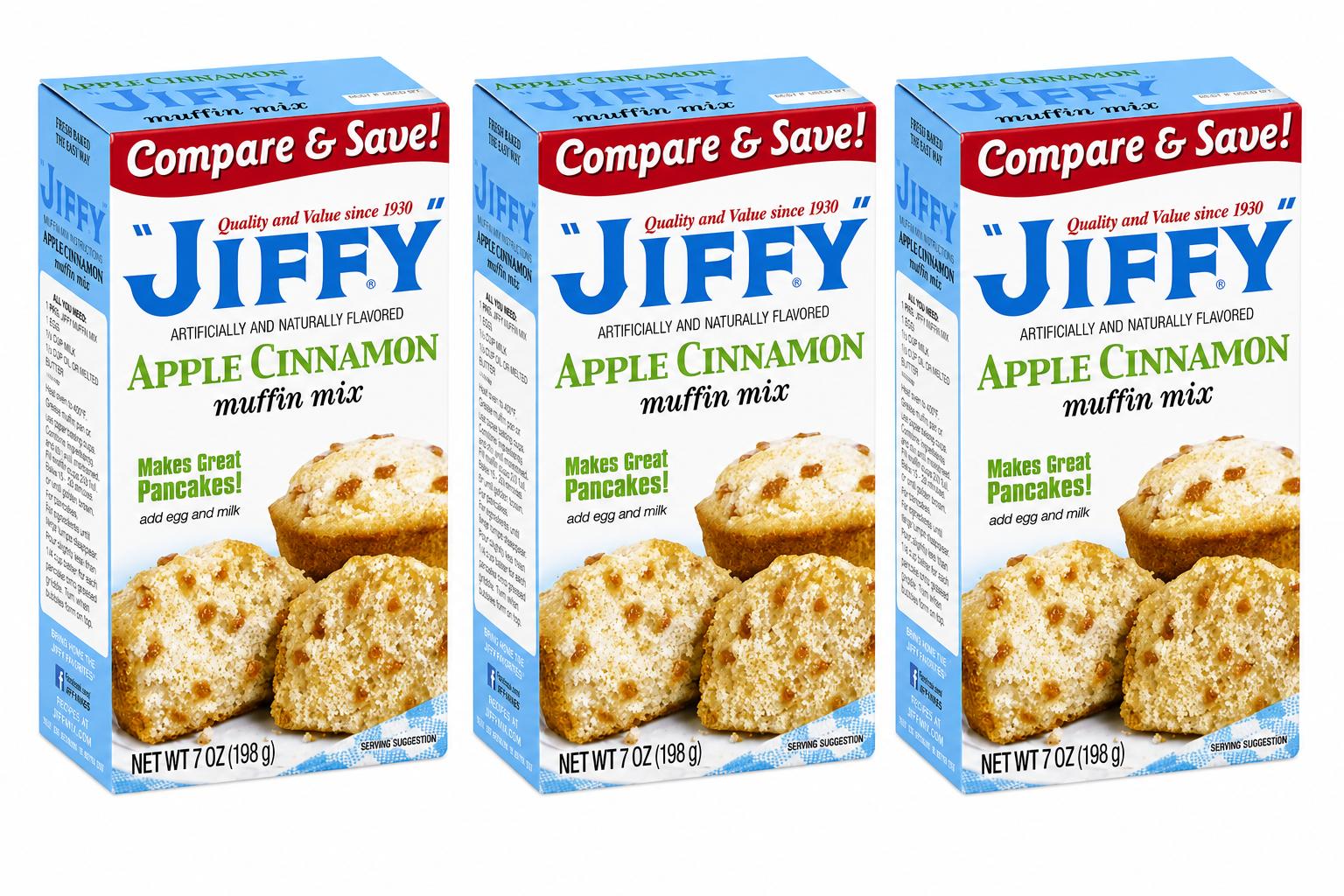 JIFFY APPLE CINN MUFFIN MX, 7 OZ (3 PACK)