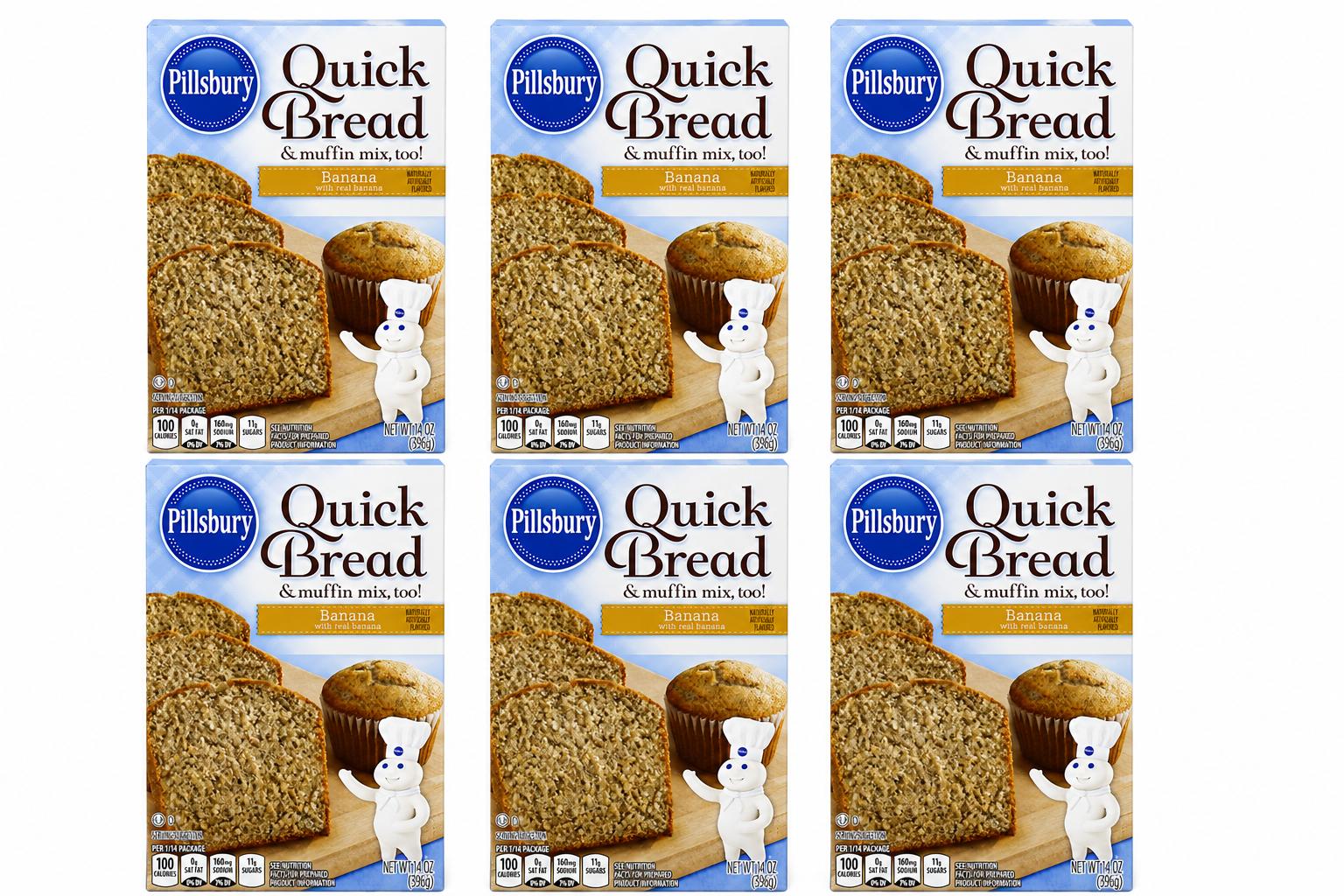 Pillsbury Banana Quick Bread 14OZ (6 PACK)