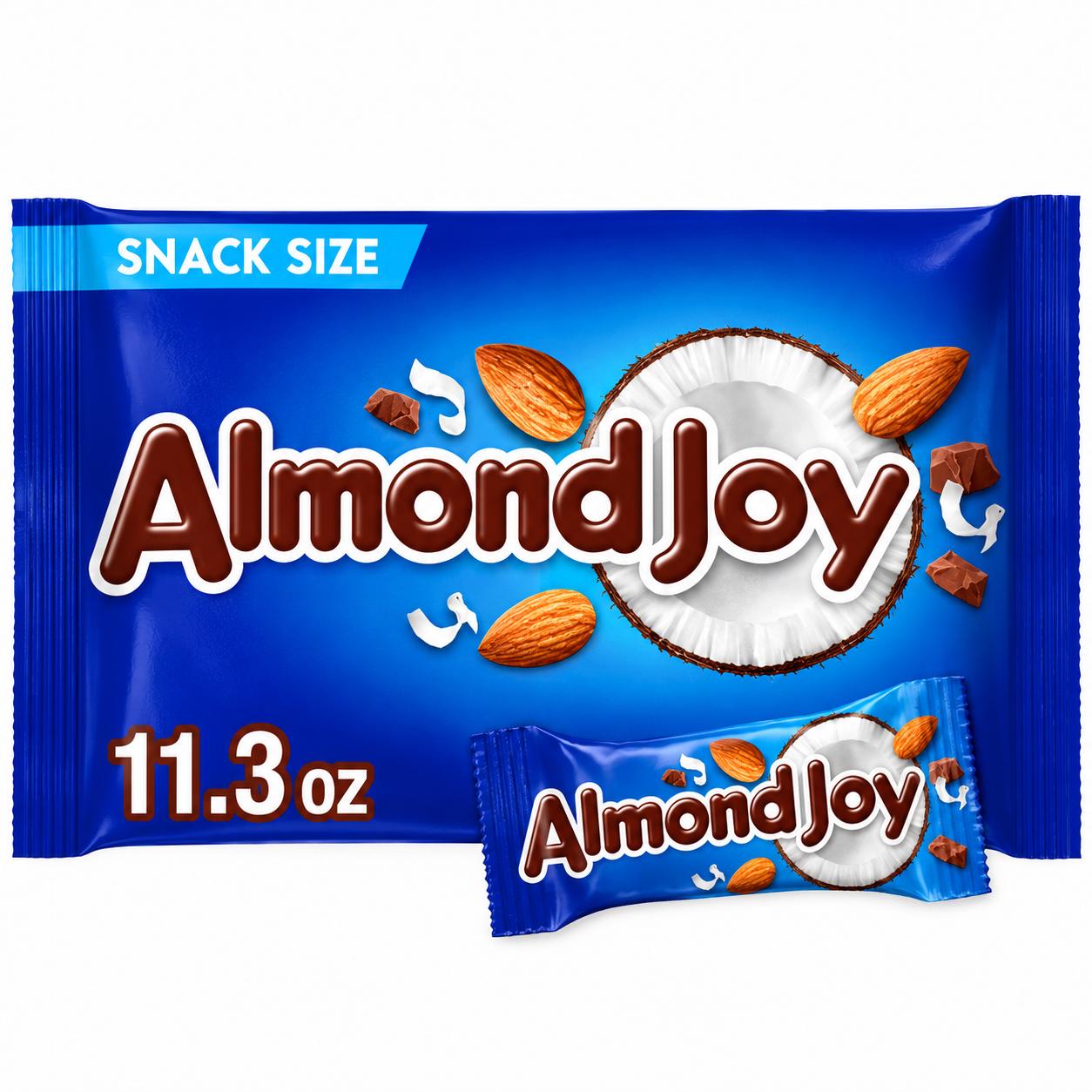 ALMOND JOY Coconut & Almond Chocolate Snack Size Candy, 11.3 oz