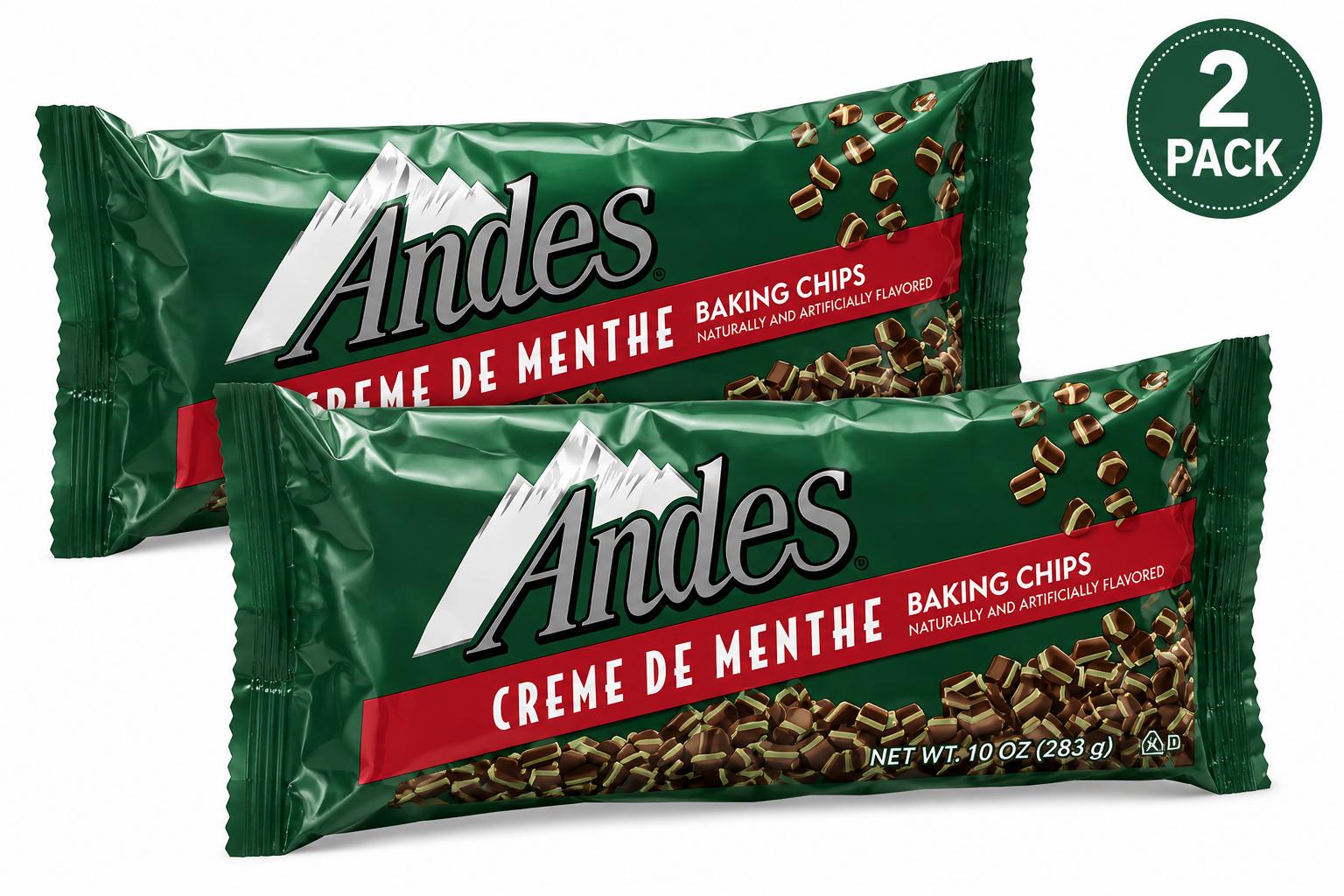 Andes Mint Baking Chips, 10 oz, 2 Pack