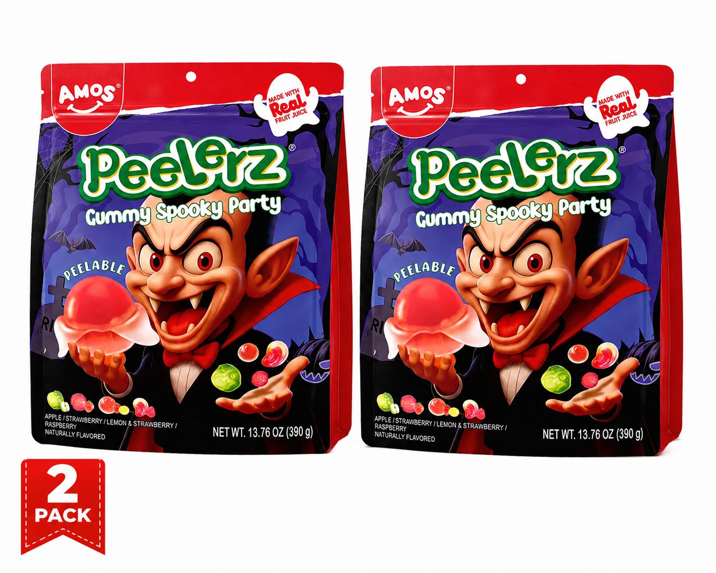 AMOS Peelerz Spooky Gummy Variety Bag, 13.76 oz, 2 Pack