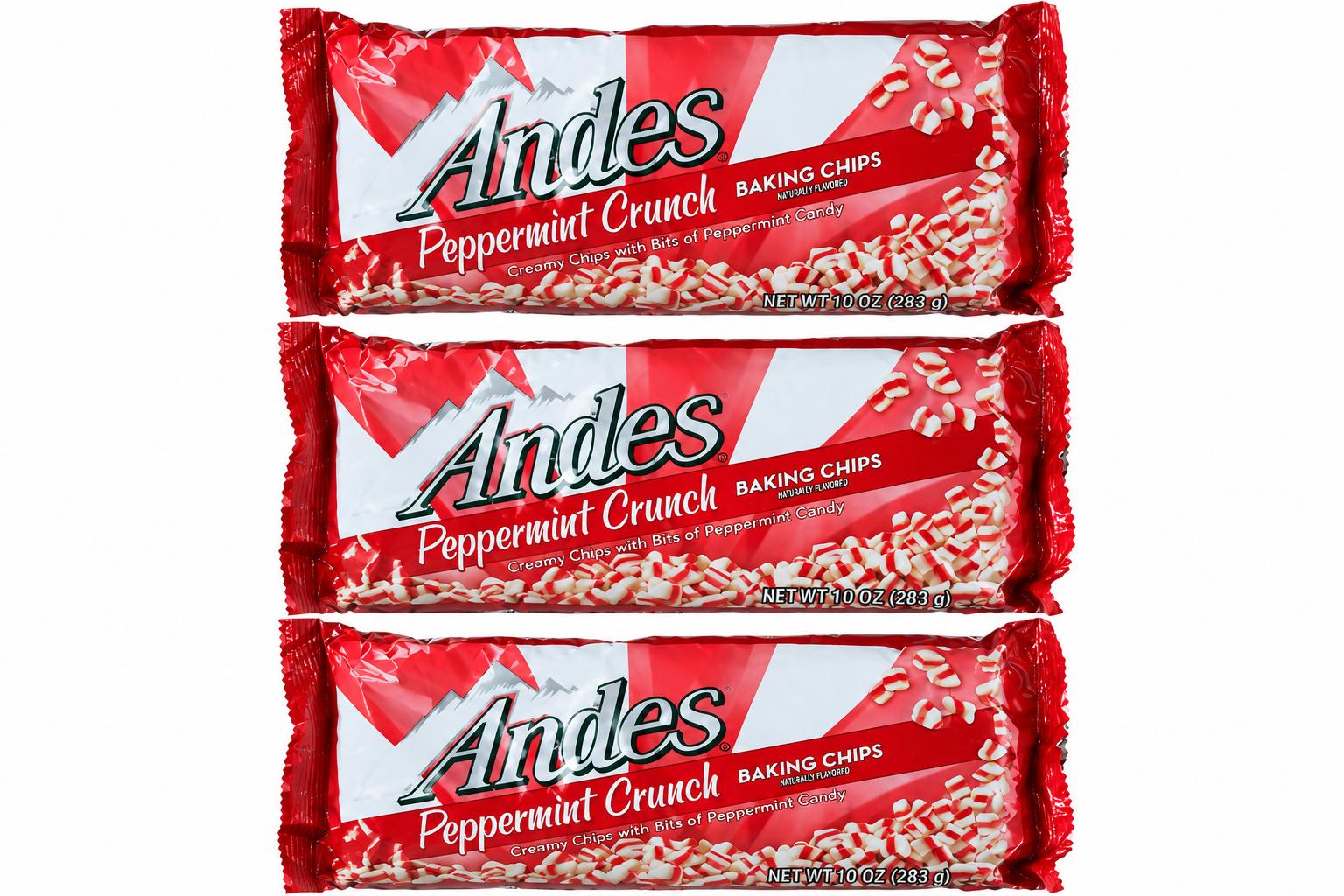 Andes Peppermint Crunch Baking Chips 10 oz, 3 Pack