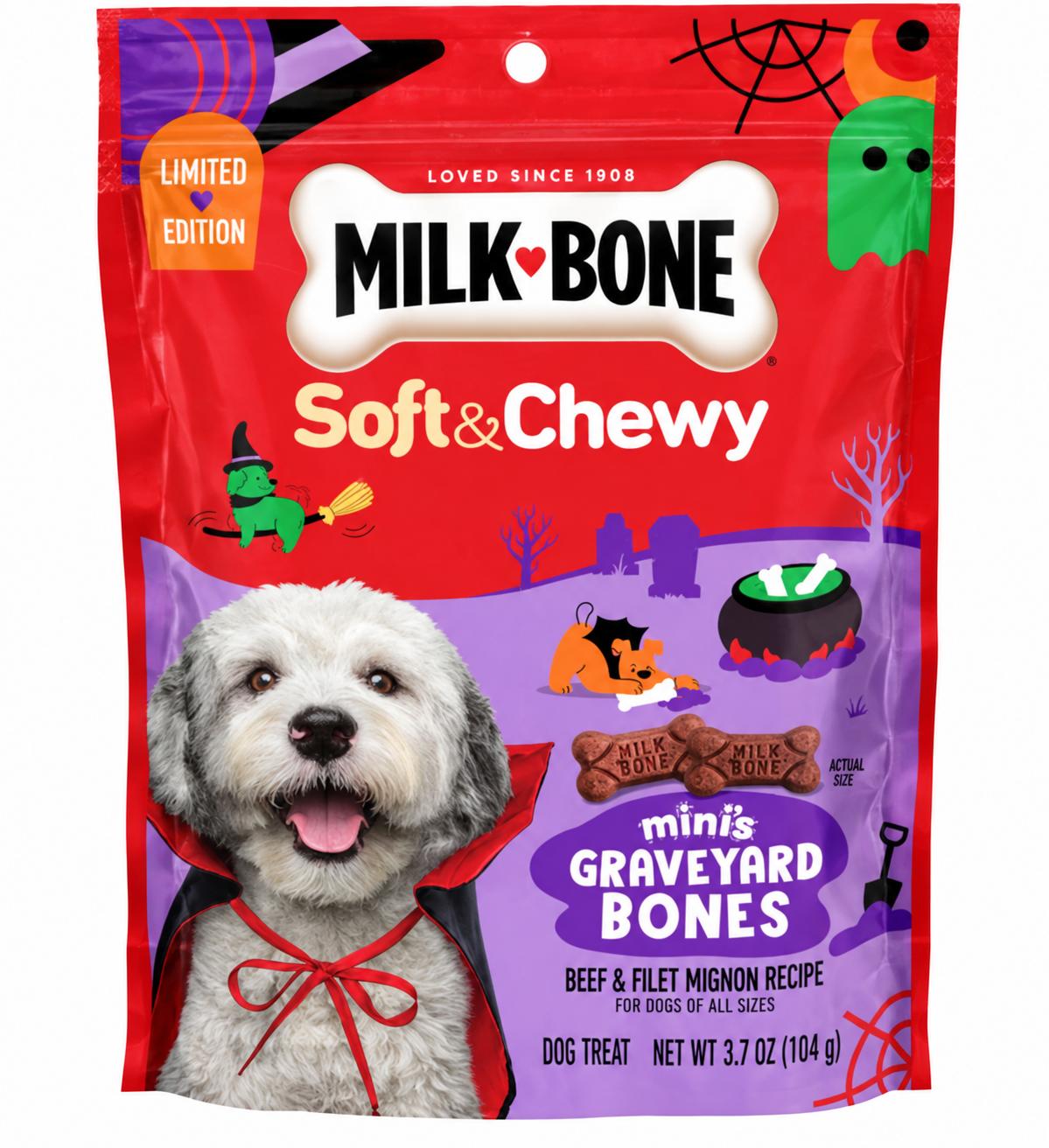 Milk-Bone Mini’s Graveyard Bones Dog Treats 3.7 oz