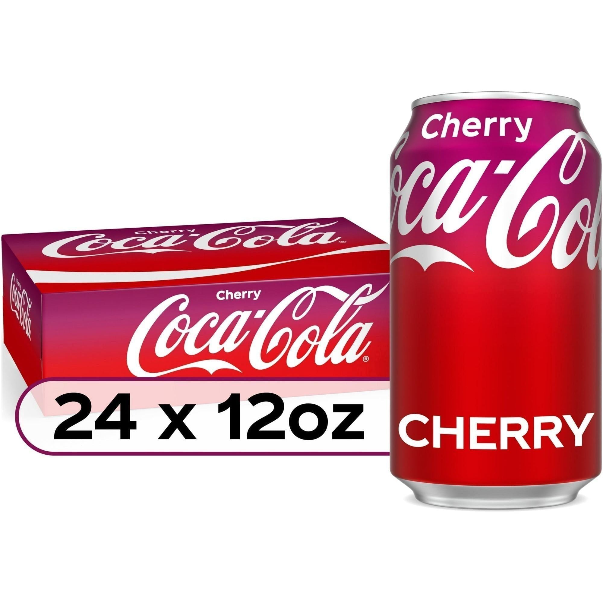 Coca Cola Cherry Flavored Soda, 12-Oz Cans - 24-Pack - Coca-Cola