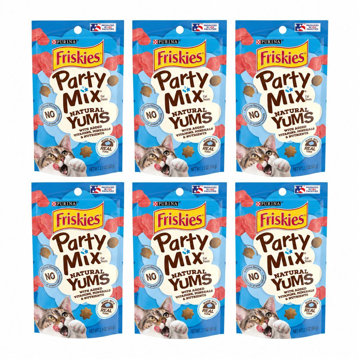 Purina Friskies Natural Yums Tuna Cat Treats 2.1 oz 6 Pack - Purina