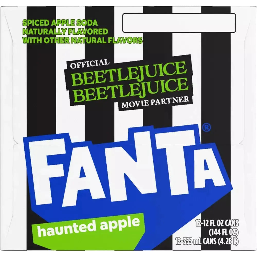 Fanta Spooky Apple Soda, 12 fl oz (12 Pack) - Fanta