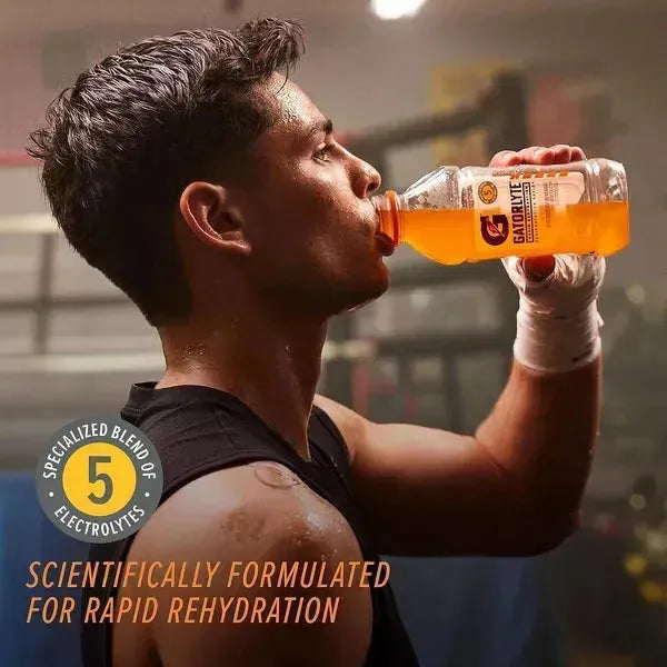 Gatorlyte Electrolyte Drink for Rapid Rehydration, Strawberry Kiwi Flavor, 20oz Bottles (12 Count) - Gatorade