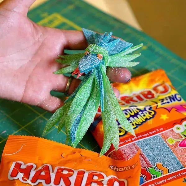 HARIBO Sour Streamers Gummy Candy, Thin, Pack of 1, 7.2 oz Per Bag - Haribo