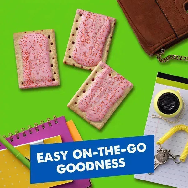 Frosted Cherry Pop Tarts by Kellogg's - Convenient 6 Pack Toaster Pastries, 3.67 oz Each - Kellogg's