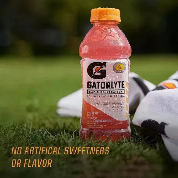 Gatorlyte Electrolyte Drink for Rapid Rehydration, Strawberry Kiwi Flavor, 20oz Bottles (12 Count) - Gatorade