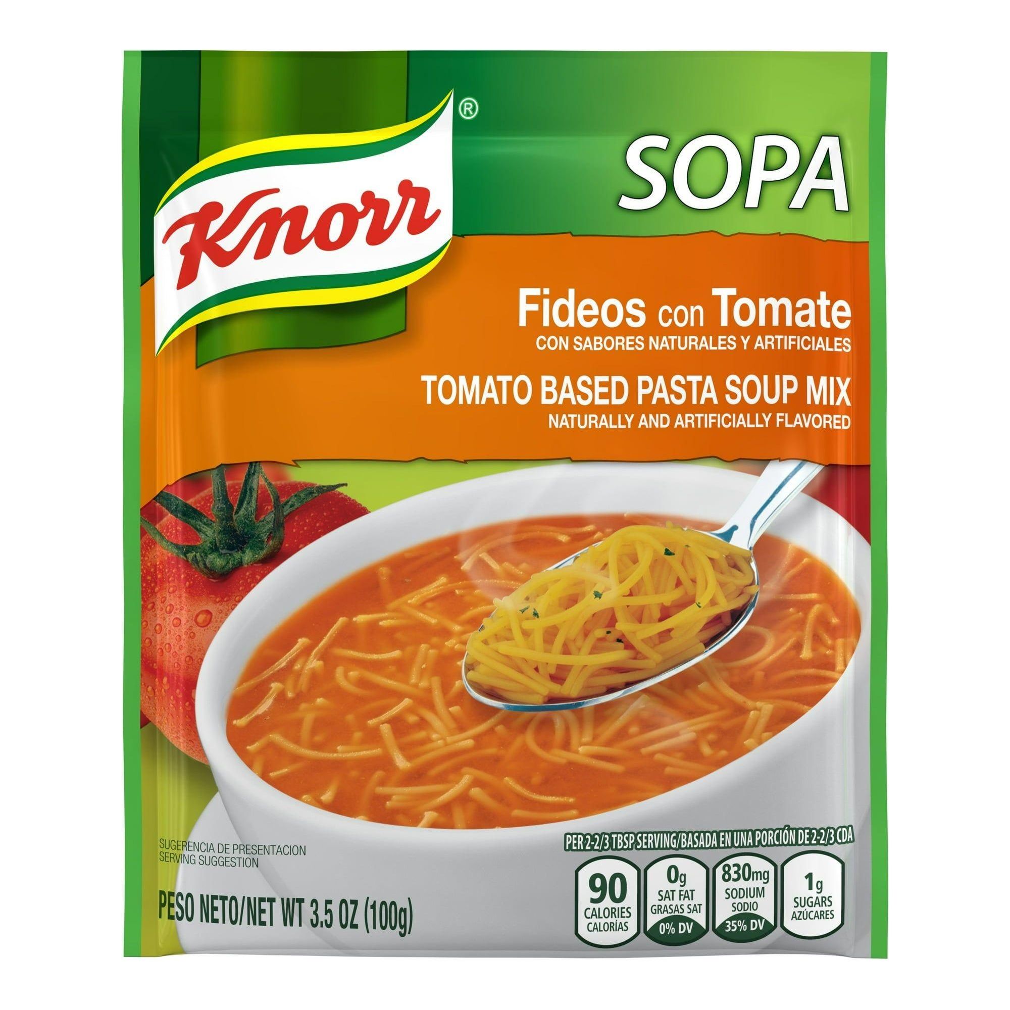 Knorr Tomato & Pasta Soup Mix, 3.5 oz Packets, 24 Count - Knorr