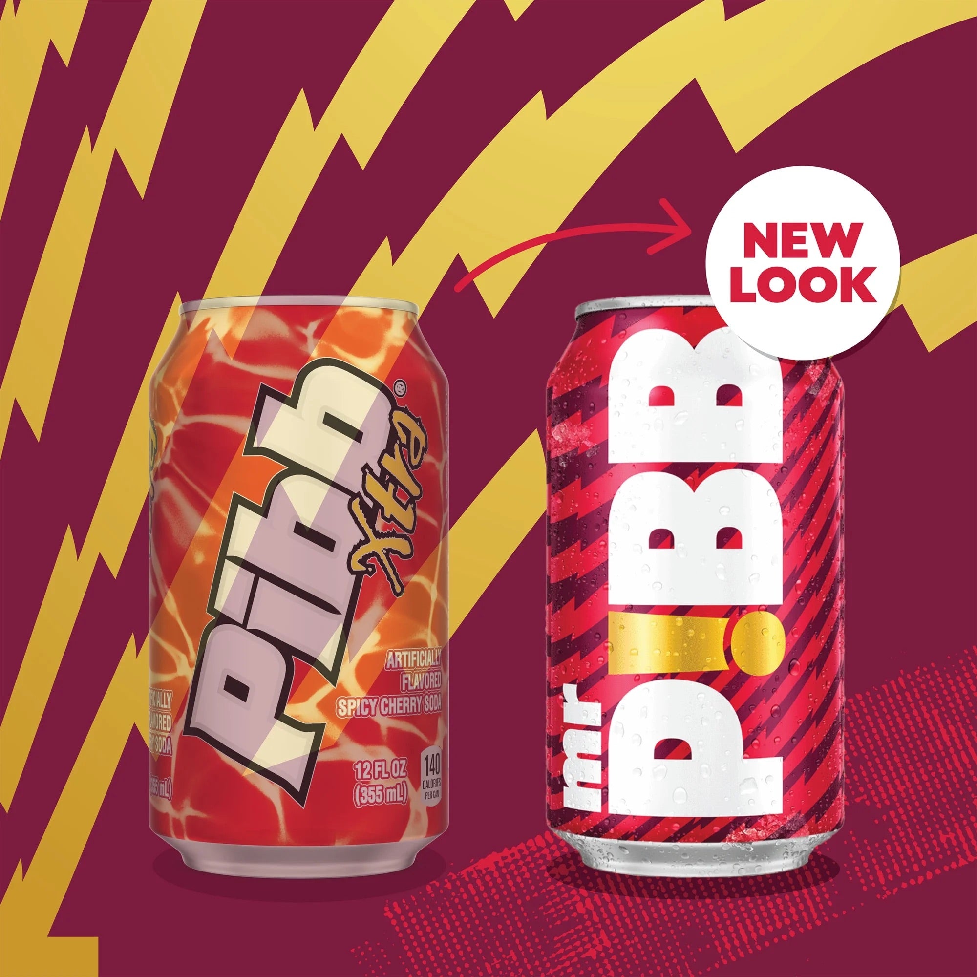 Pibb Xtra Bold Cherry Soda - 24 Pack of 12 oz Cans - Pibb