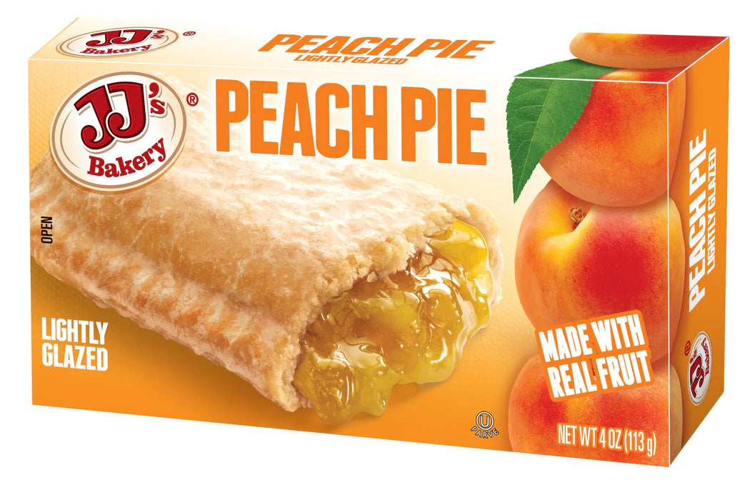 JJ's Bakery Peach Pie Treat - Case of 48 - JJ's Bakery