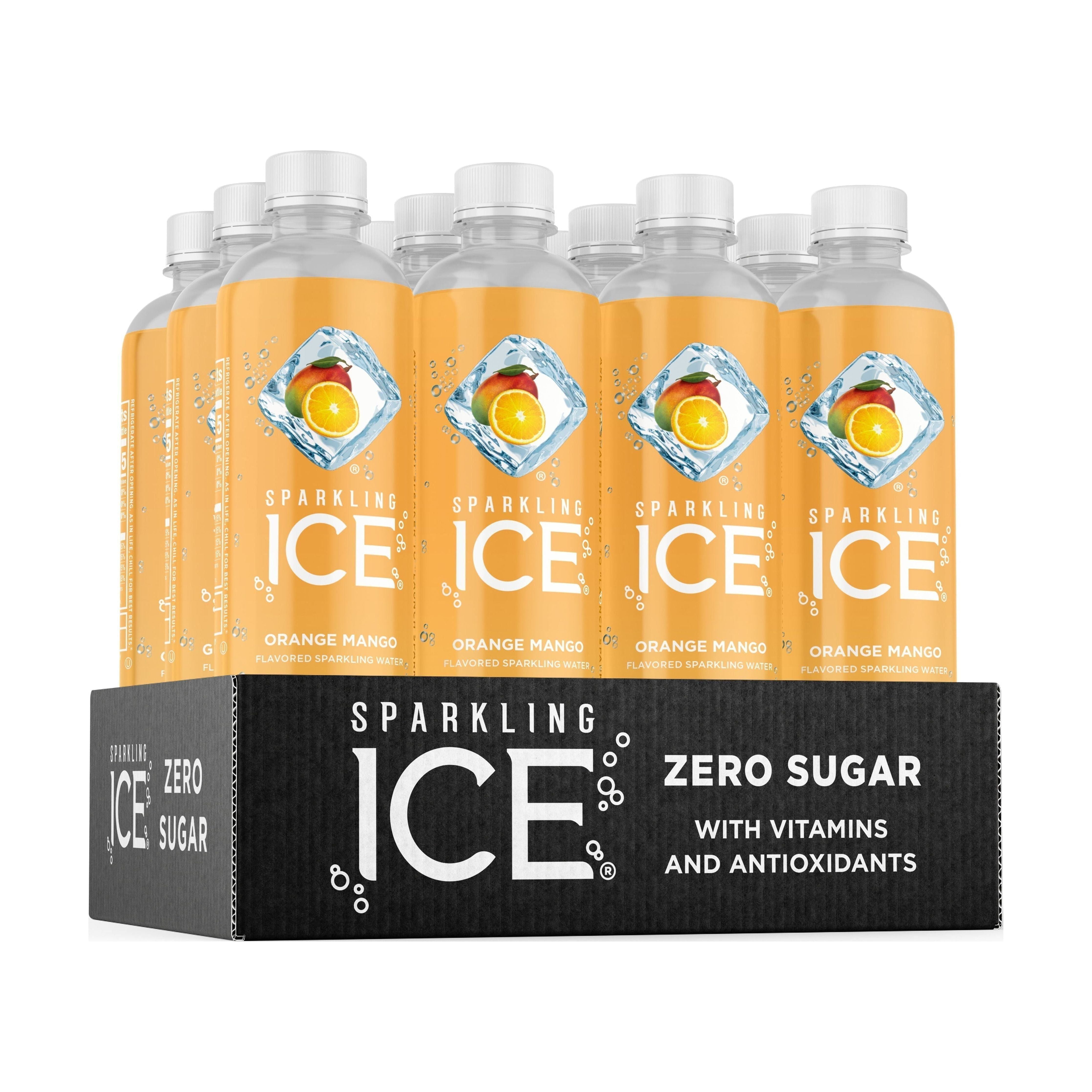 Sparkling Ice Orange Mango Flavor Sparkling Water, 17 Fl Oz (Pack of 12) - Sparkling Ice