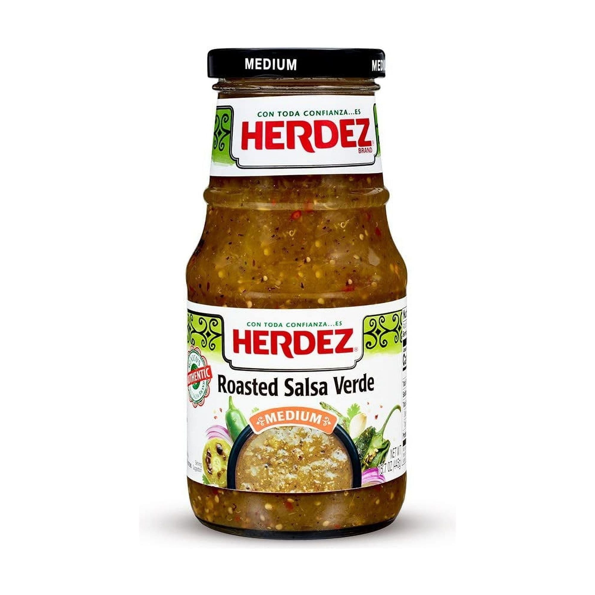 Herdez Roasted Salsa Verde Medium 15.7oz 12-Pack - Herdez