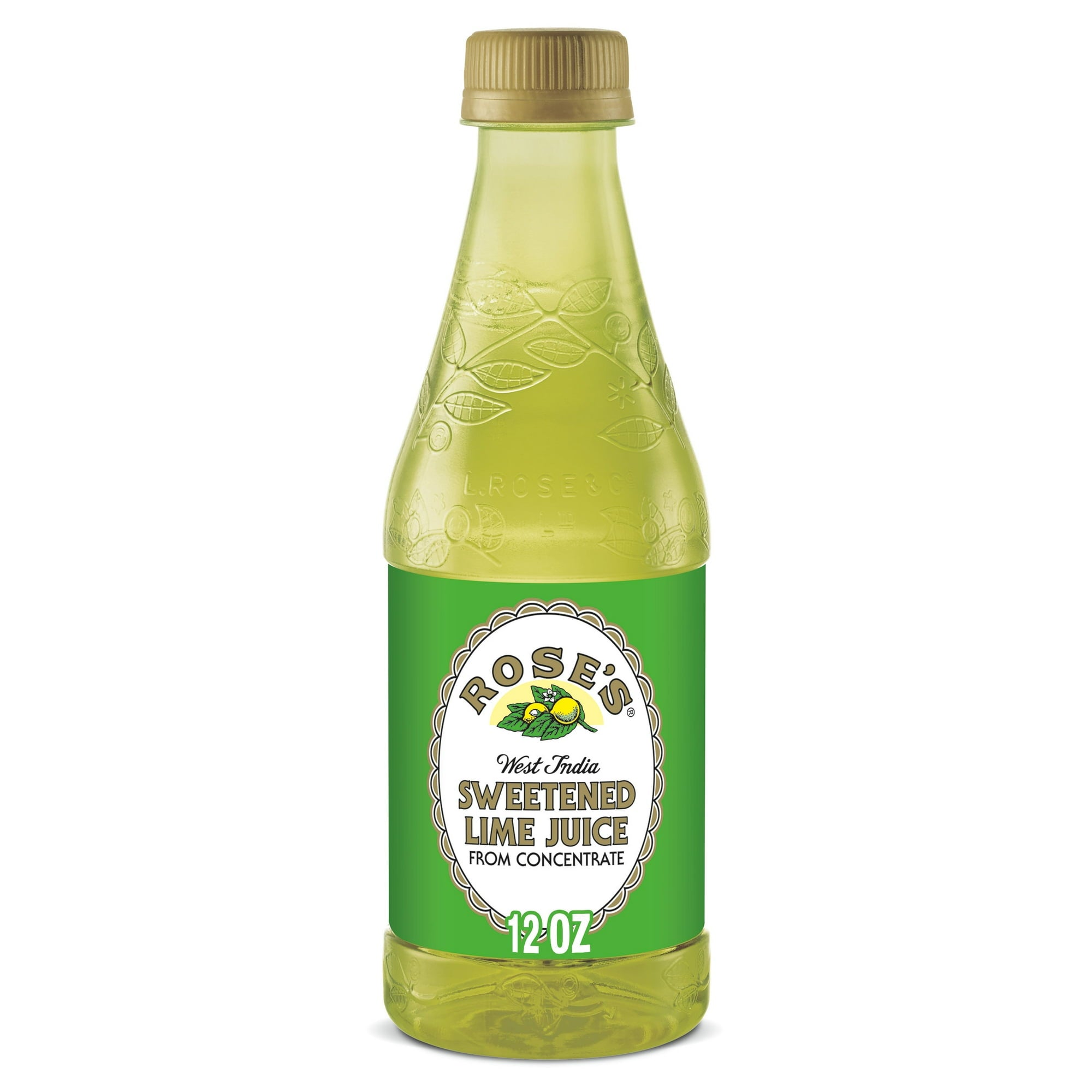 Rose's Sweetened Lime Juice From Concentrate Plastic Bottle, 12 Fl Oz, 6 Pack
