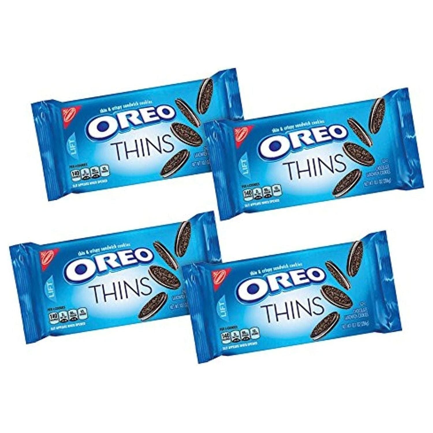 Oreo Thins Delightful Chocolate Sandwich Cookies (10.1-Ounce Packages, 4-Count) - Oreo