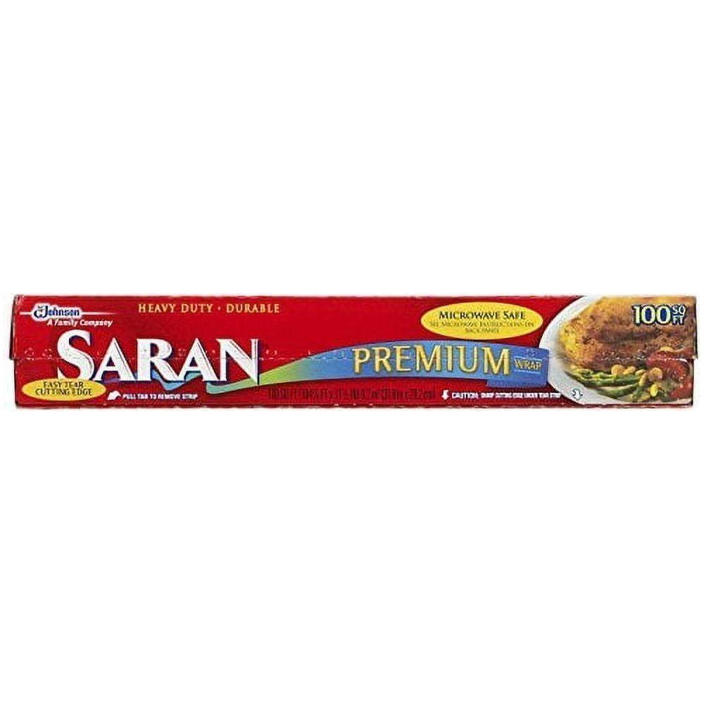 Saran Premium Plastic Wrap, 100 Sq Ft - Saran
