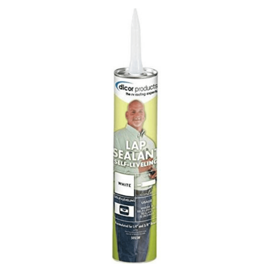 Dicor 501lsw, EPDM Rubber, White Self-Leveling Lap Industrial Sealant, 0.64 lbs - Dicor