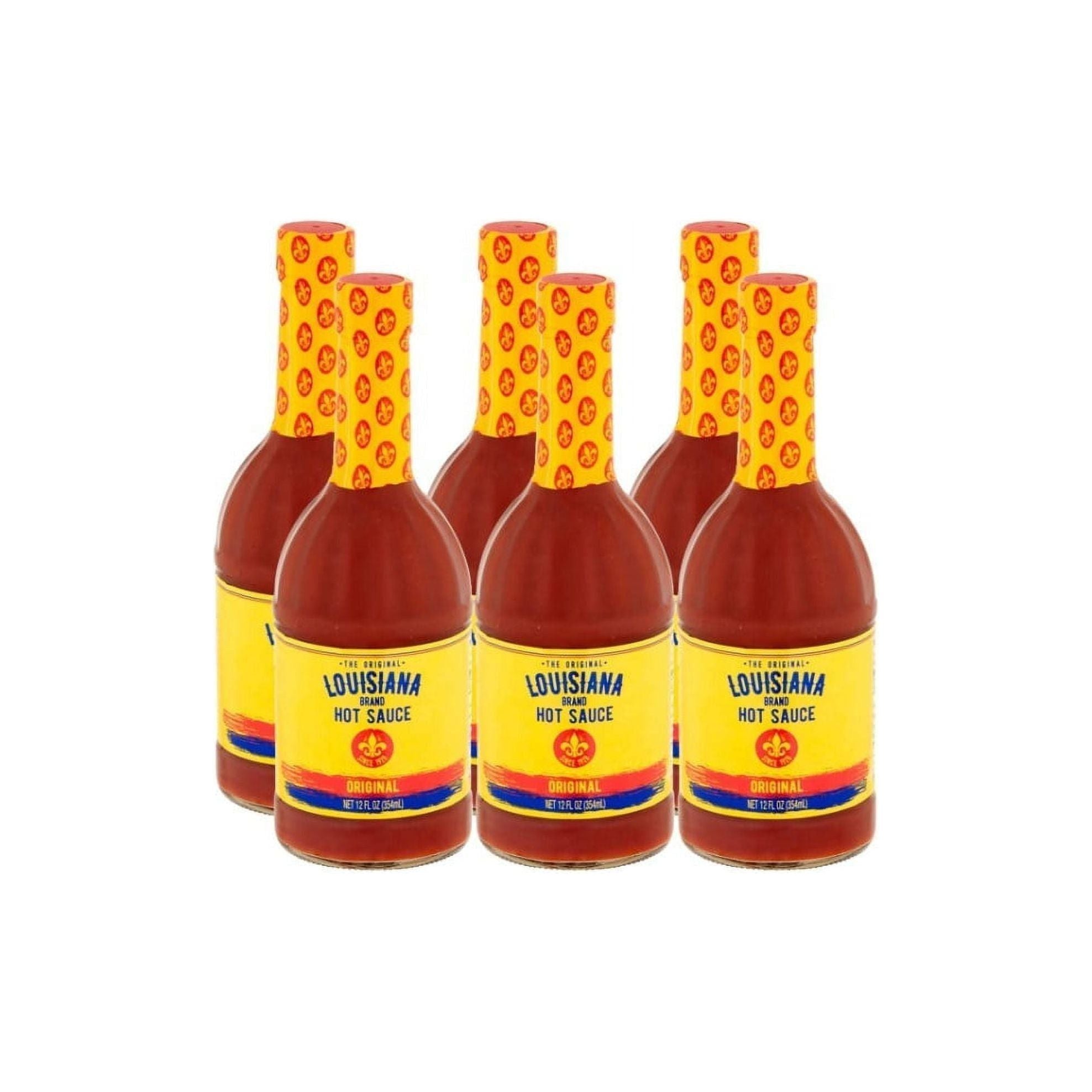 Louisiana Original Hot Sauce - 12 oz Bottles, Set of 6 - Louisiana