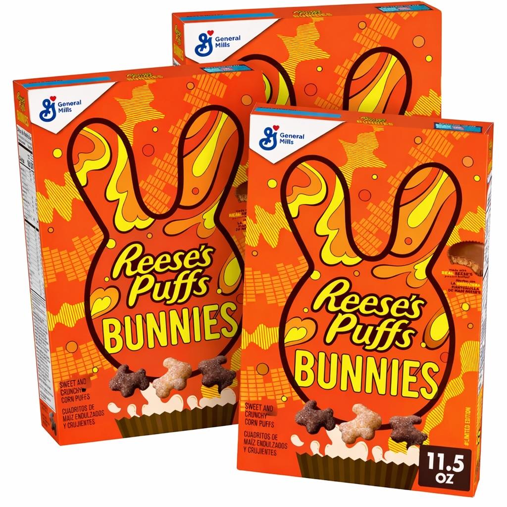 Reese’s Puffs Bunnies PB & Chocolate, 11.5 oz, 3 Pack