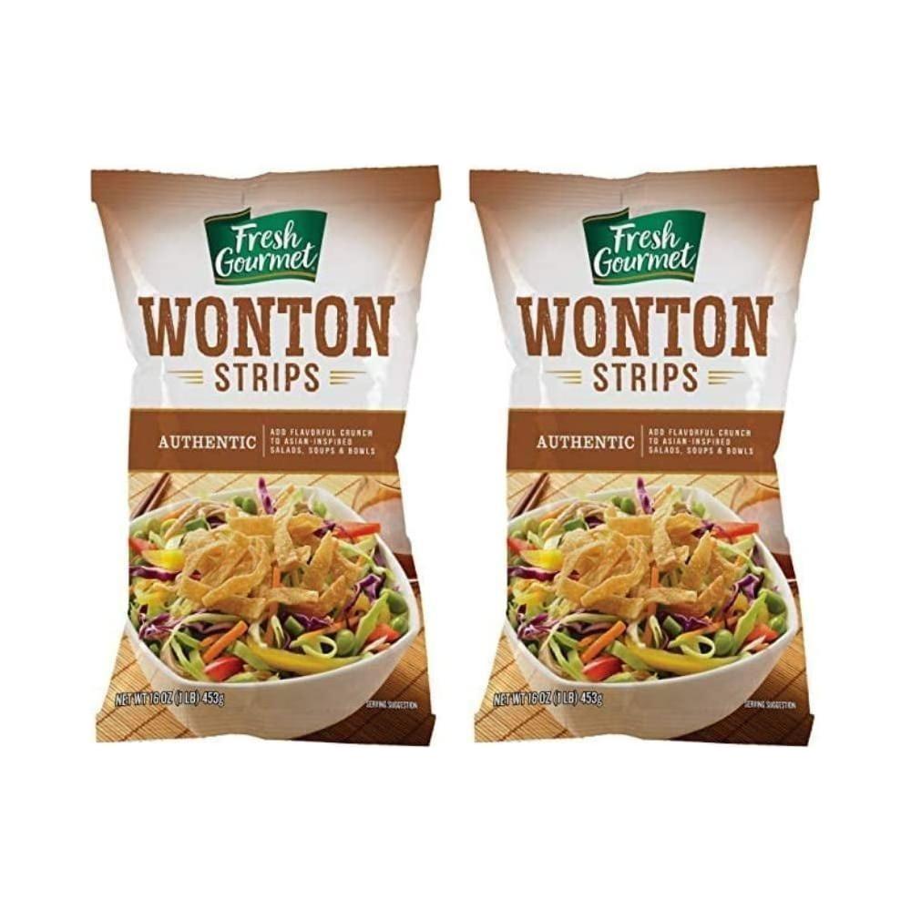 Crispy Wonton Strips & Salad Crunch Toppers, 16 oz (2-Pack) - Fresh Gormet