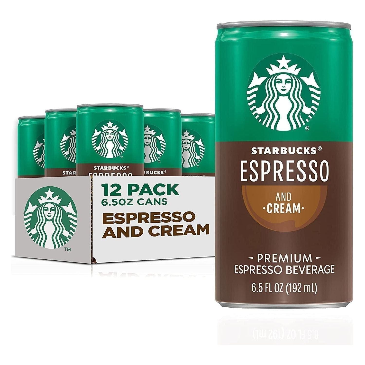 Starbucks - Coffee Espresso And Cream, 6.5oz Cans (12 Pack) - Starbucks