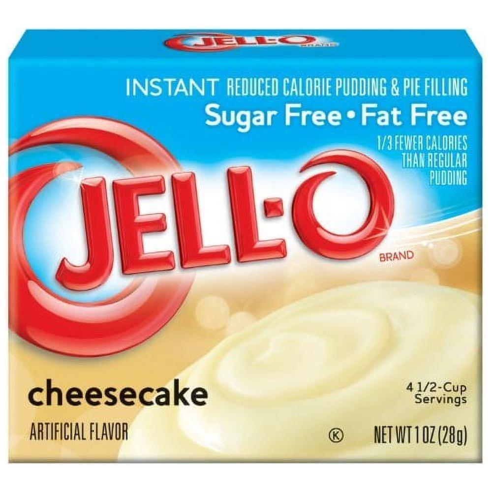Jell-O Cheesecake Sugar Free Fat Free Instant Pudding Mix & Pie Filling (Pack of 24) - Jell-O