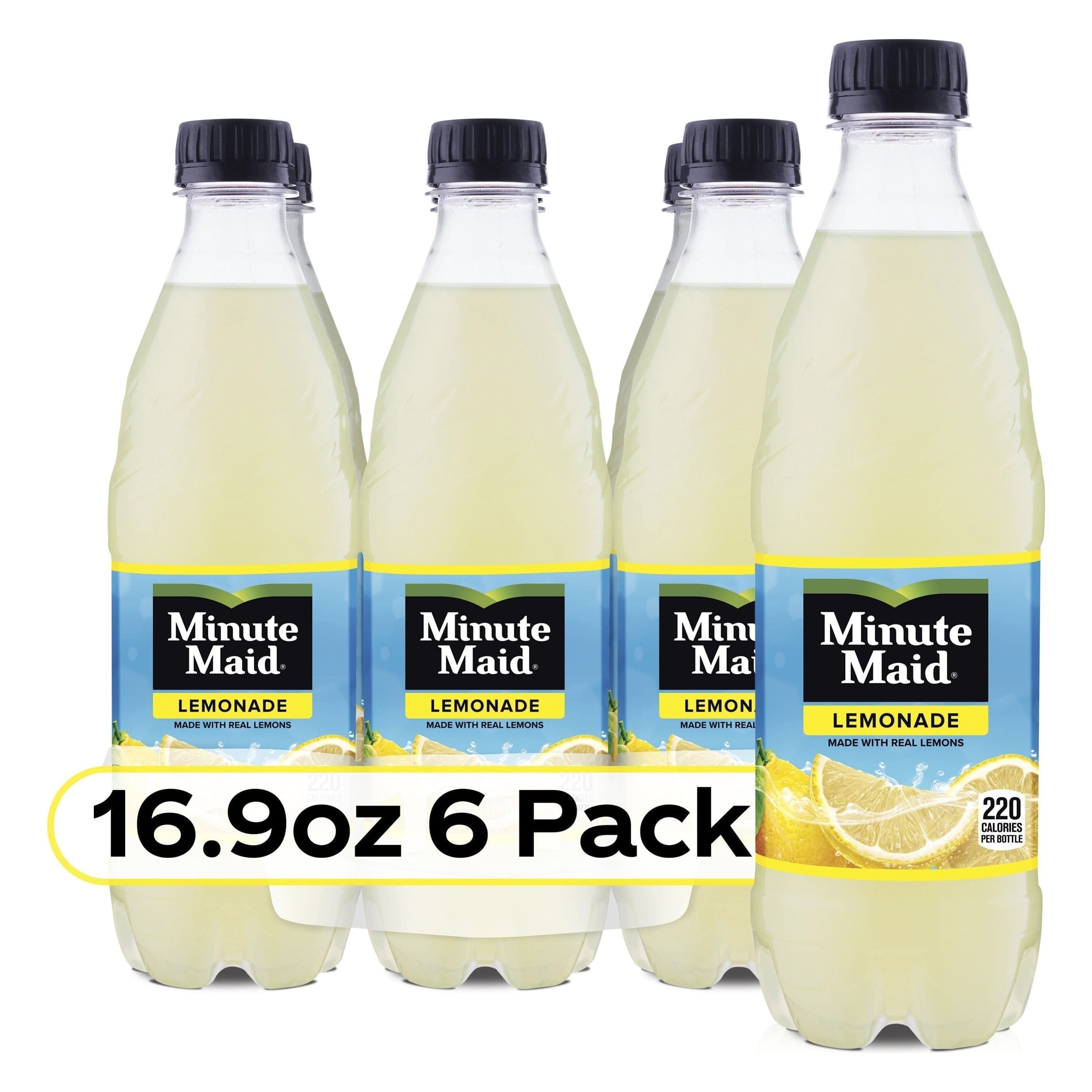 Minute Maid Lemonade Fizz Soda, 16.9 fl oz. Cans - 6 Pack - Minute Maid