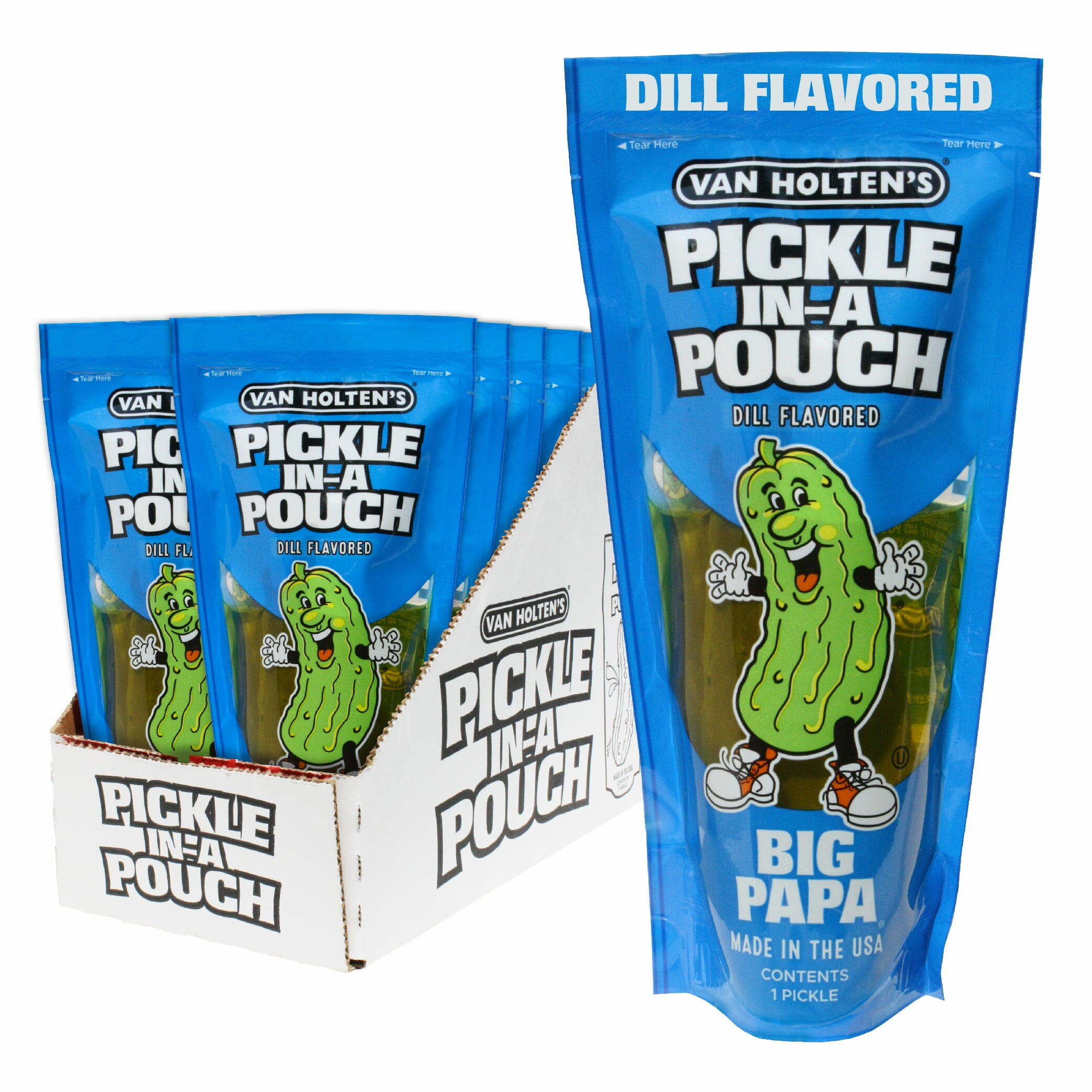 Van Holten's Big Papa Dill Pickle 5.25 oz, 12 Pack - Van Holten's