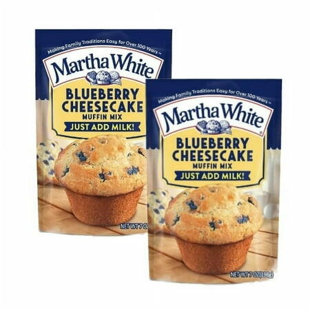 Martha White Blueberry Cheesecake Muffin Mix  7 Oz Bag (2 pack) - Martha White