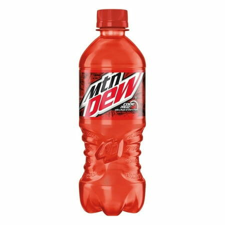 Mountain Dew Code Red Soda 20oz Bottles Pack of 6