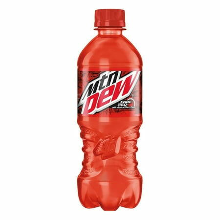 Mountain Dew Code Red Soda 20oz Bottles Pack of 24